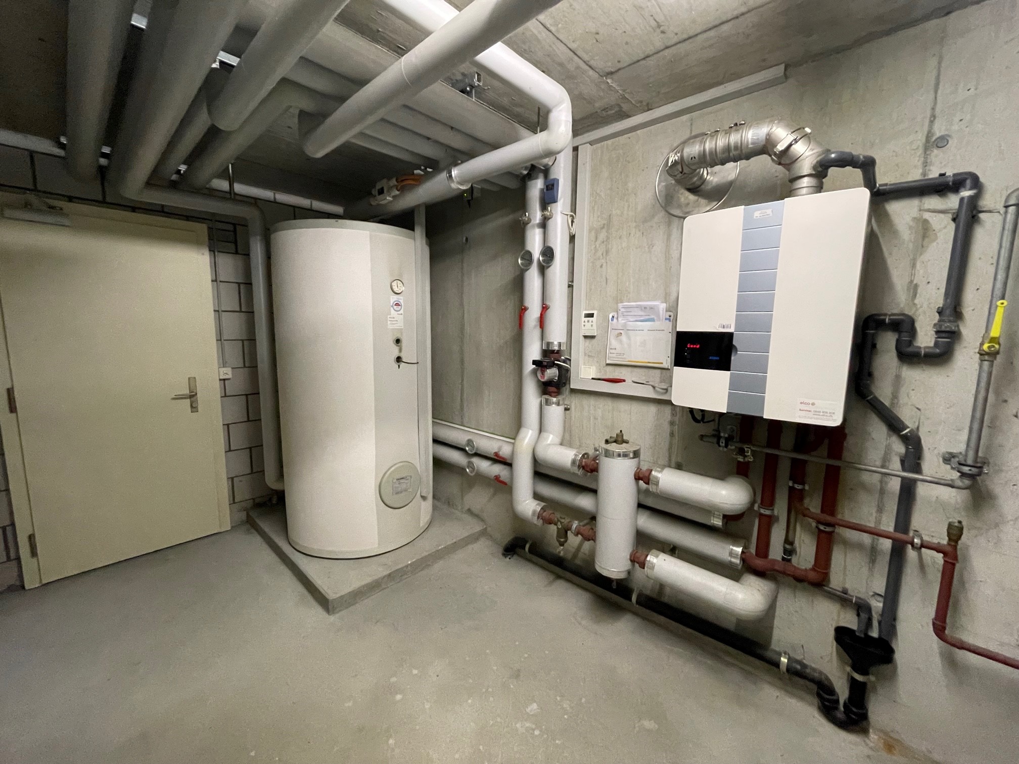Biogasheizung Wand